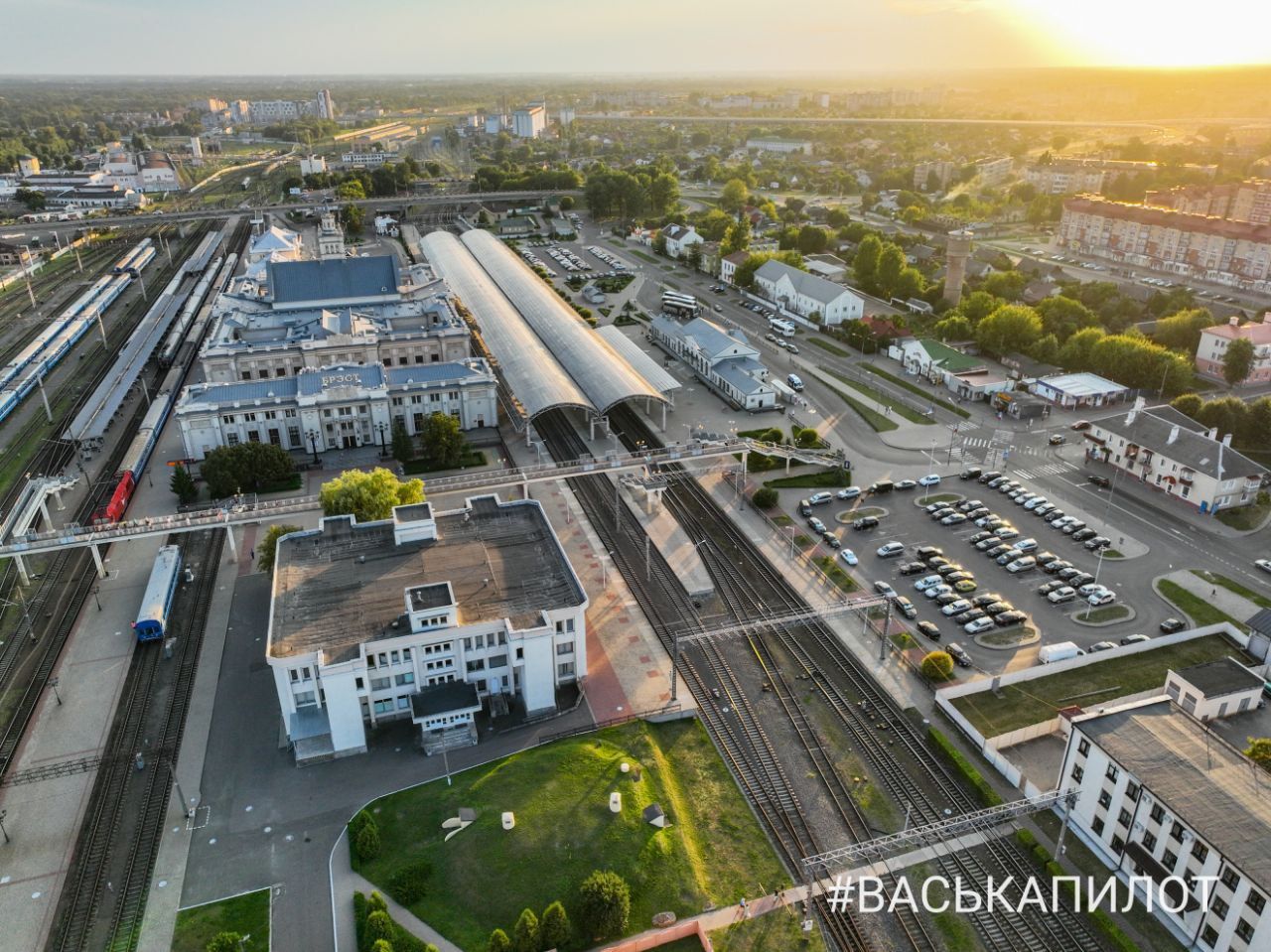 Полетали над ЖД вокзалом в Бресте