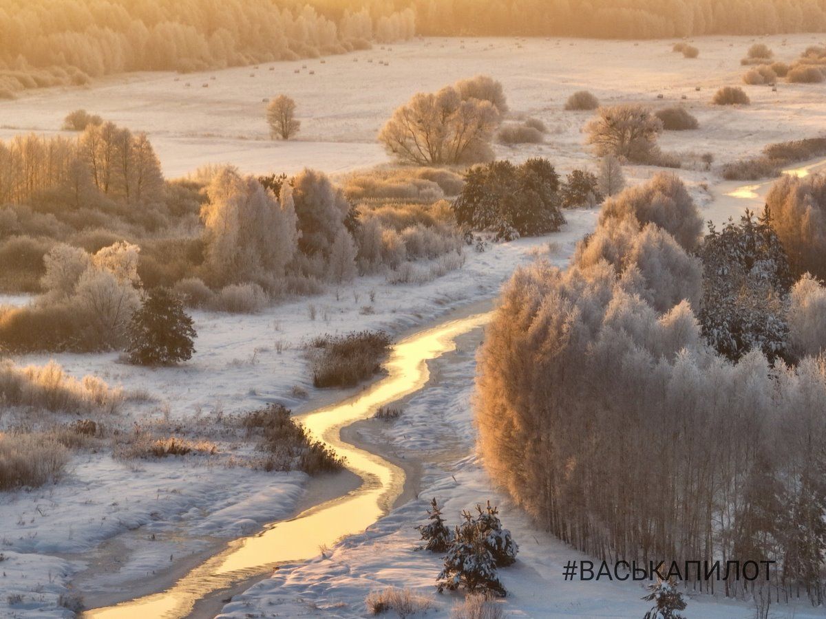 Красивые зимние кадры сняты пару дней назад в Брестской области