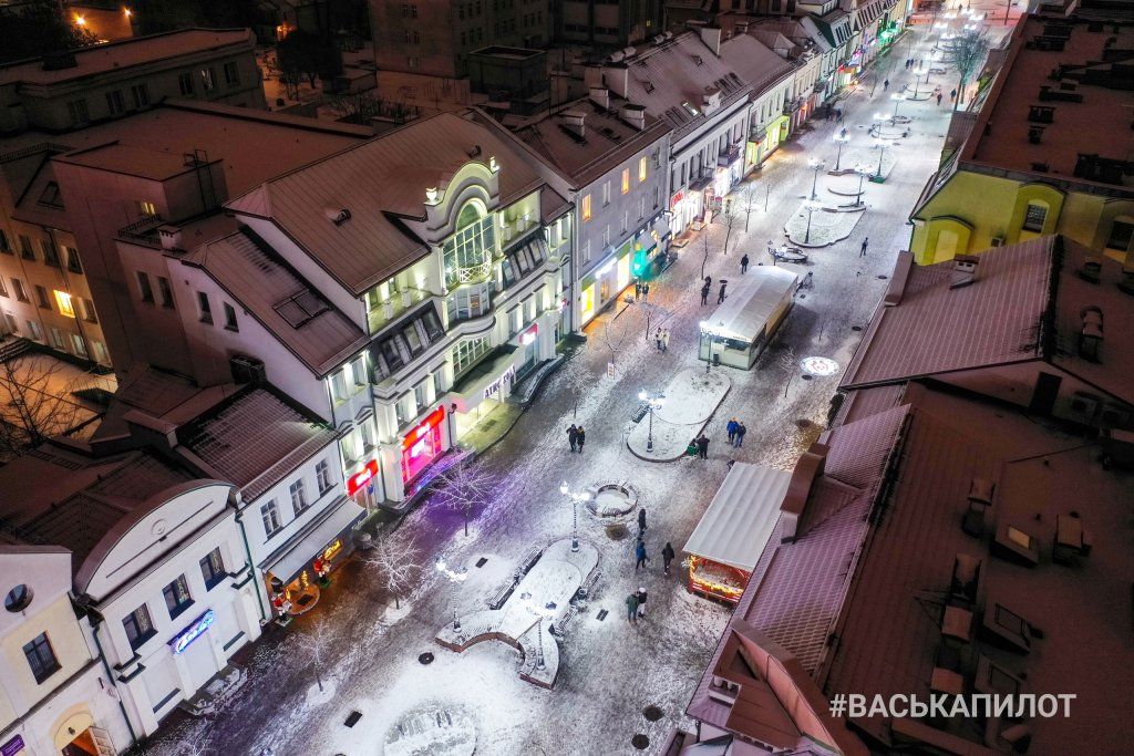 В Бресте выпал снег