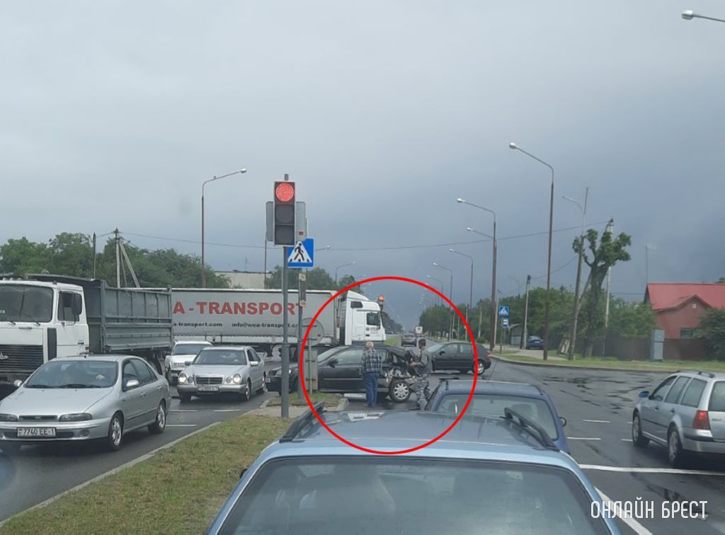 В Бресте на Рябцева произошло ДТП