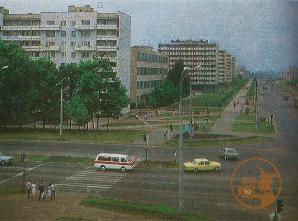 Брест, Партизанский проспект. Фото 1980-х гг.