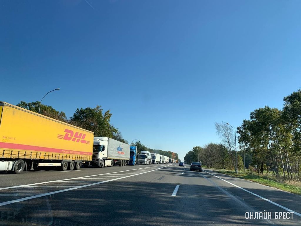 Читатель: Вот столько фур скопилось сегодня под Брестом