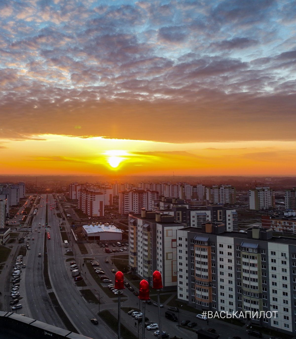 Посмотрите, какой красивый закат был сегодня в Бресте