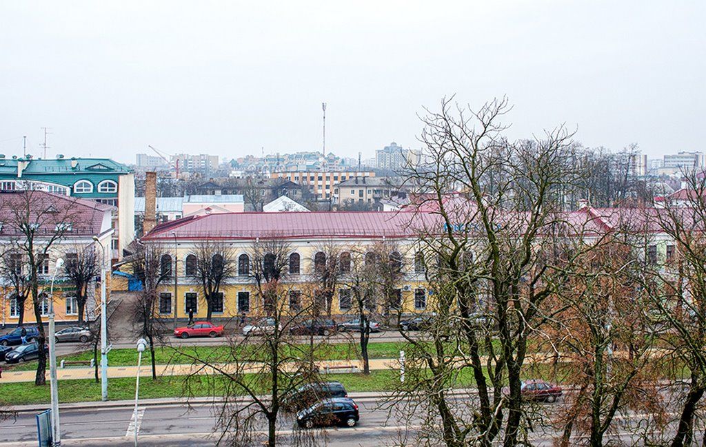 Как было раньше: Брест, вид с колокольни Cвято-Симеоновского собора