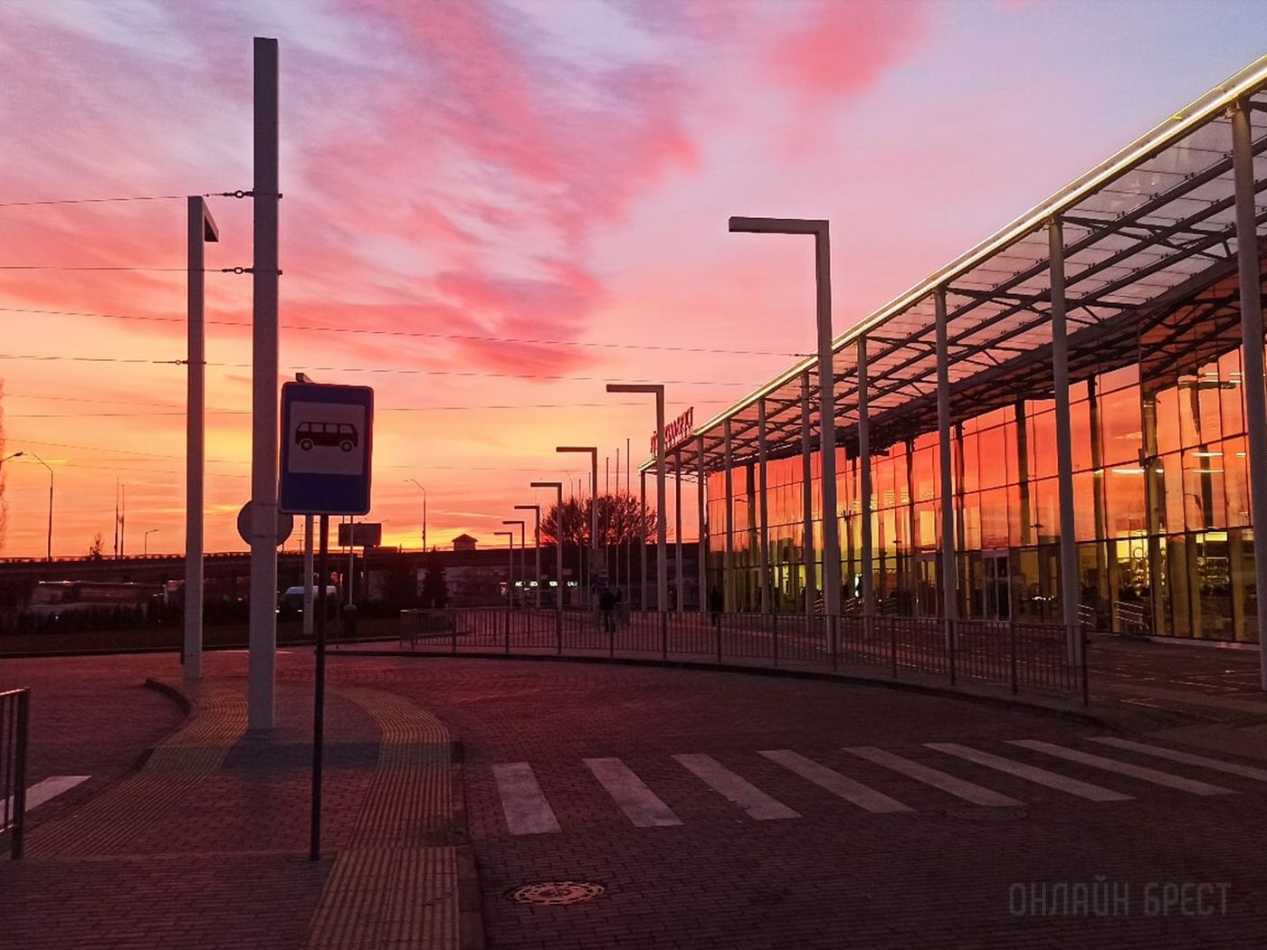 Подборка красивых закатов в Бресте