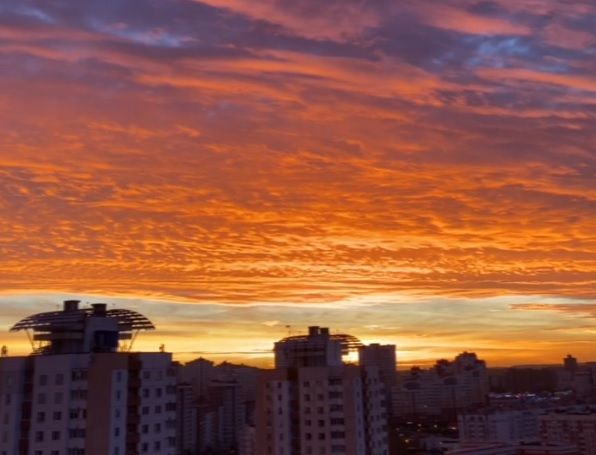 Читатель: Сегодня в Минске был очень красивый закат