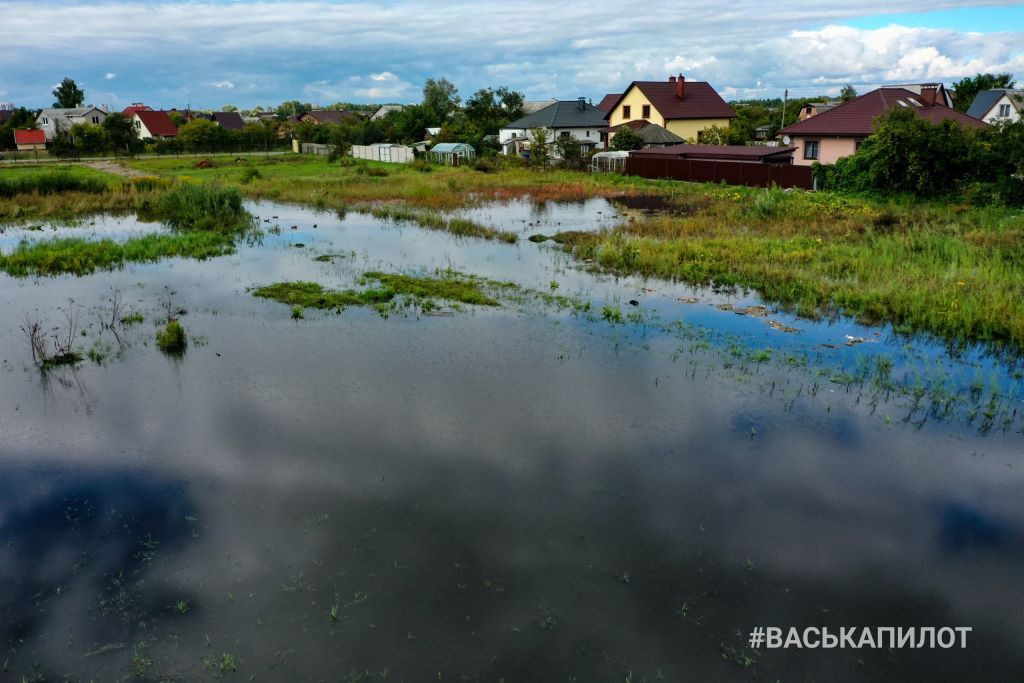 Вот так подтопило участки в Бресте