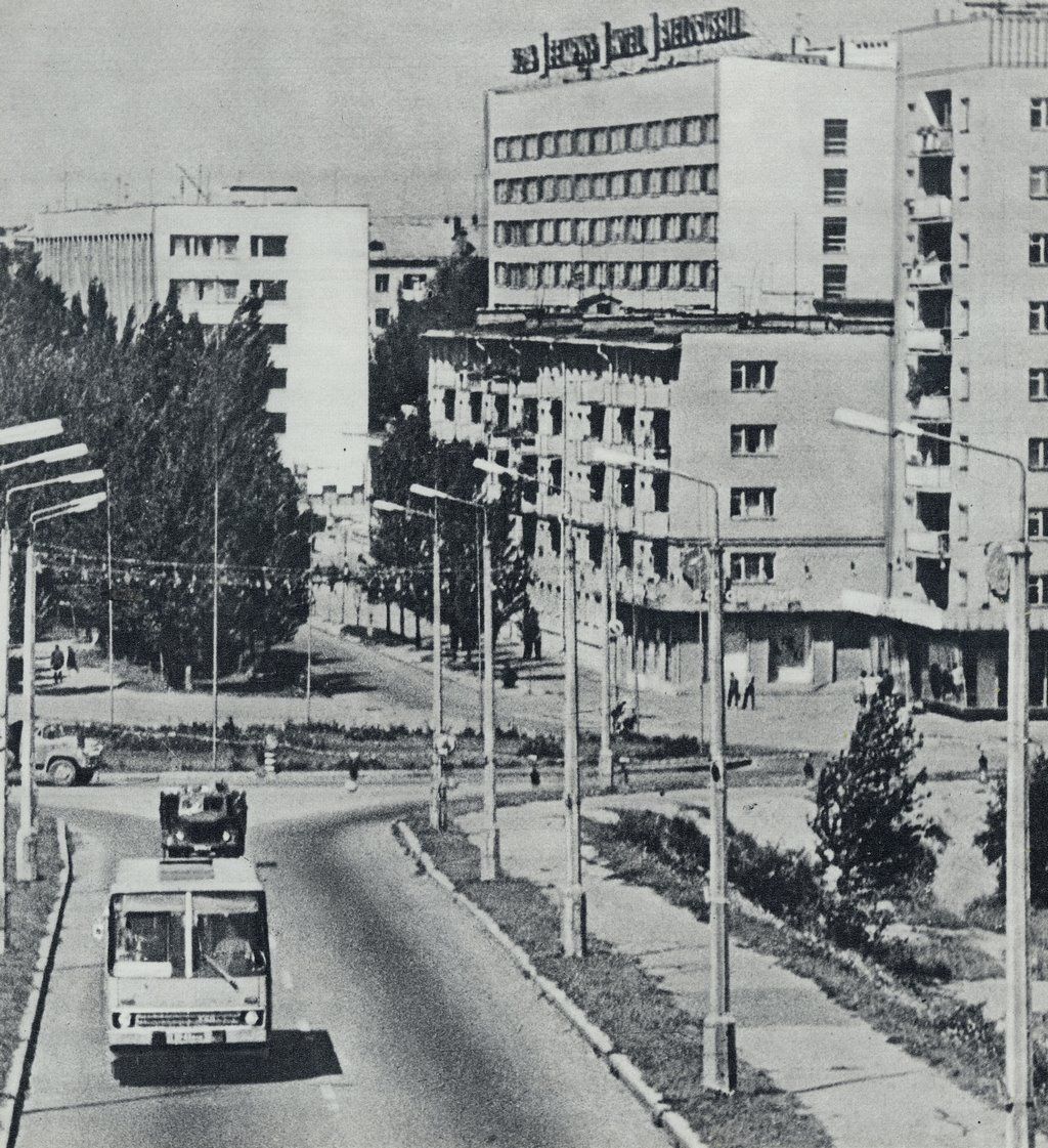 Бульвар Шевченко. Фото из книги «Брест» 1977 г.