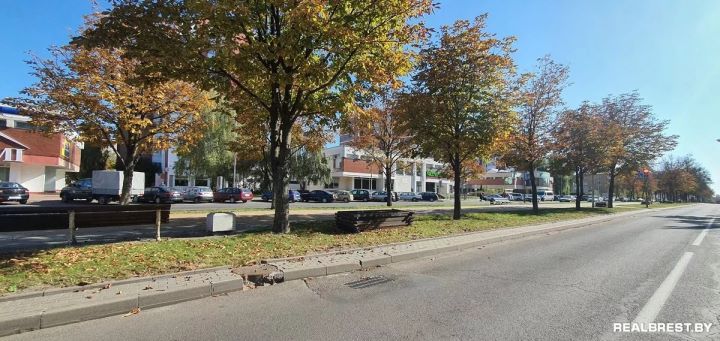 Почему в Бресте на бульварах Шевченко и Космонавтов спилили ограждение между дорогой и пешеходной аллеей?