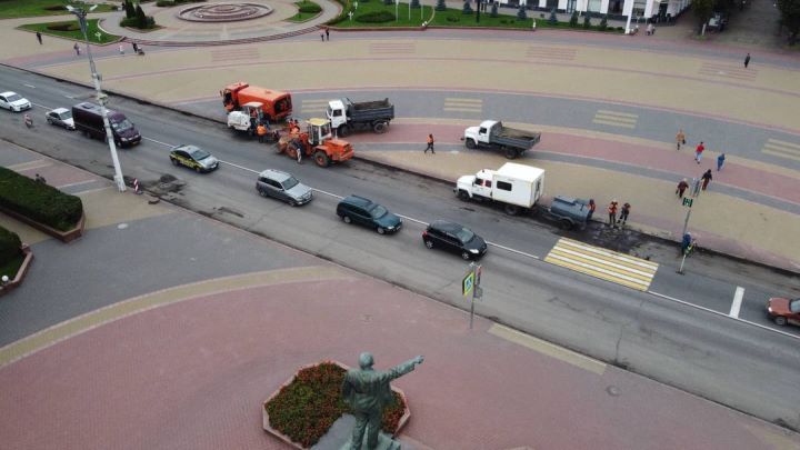 В Бресте на Ленина начались дорожные работы