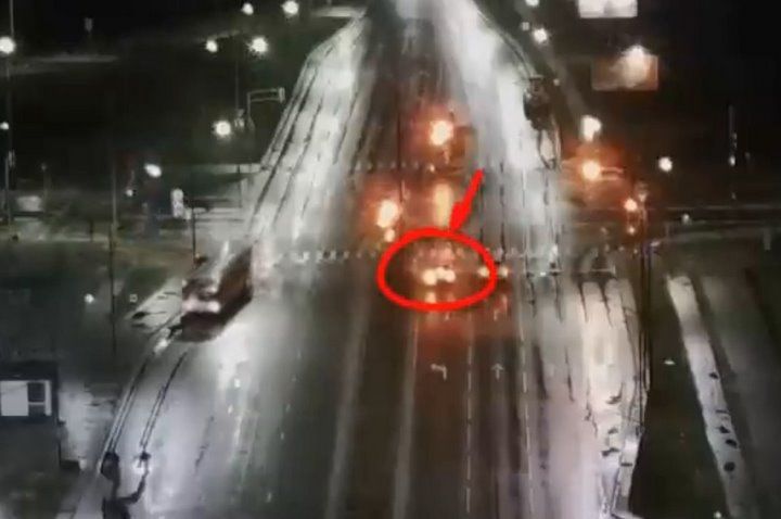 Вот так на ровном месте в Бресте произошло ДТП. Случай произошёл 10 января