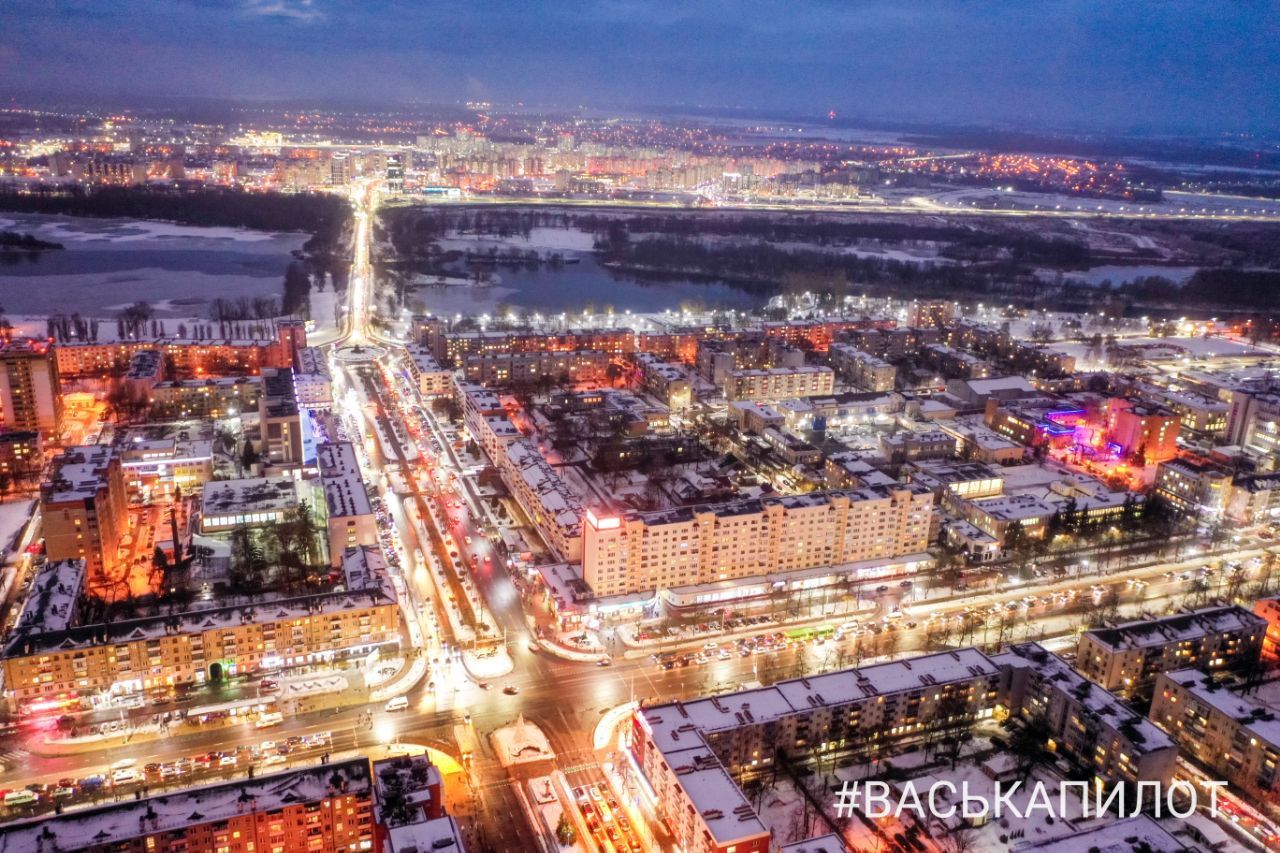 Зимний Брест с высоты