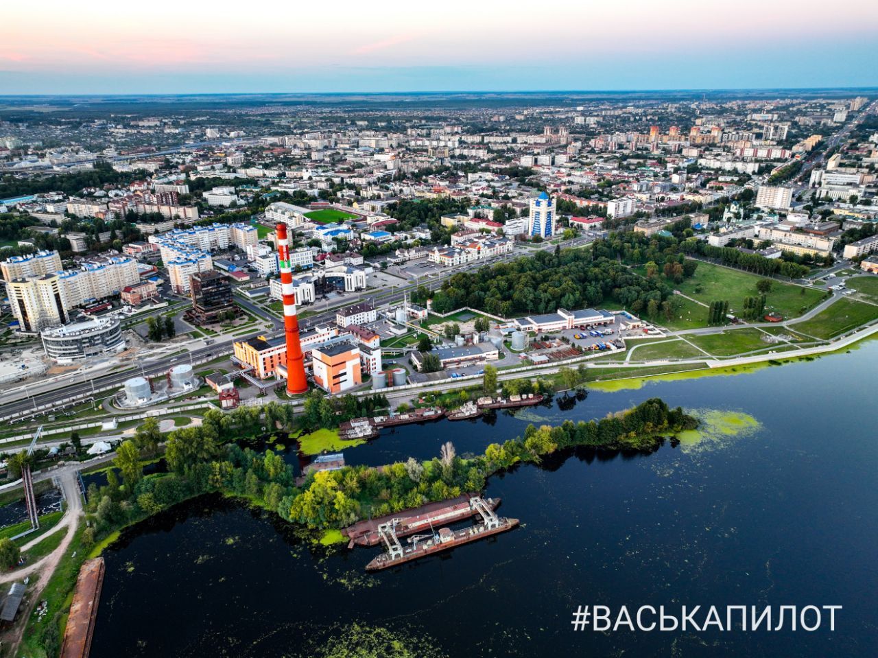 Осенний полет над р. Мухавец в Бресте