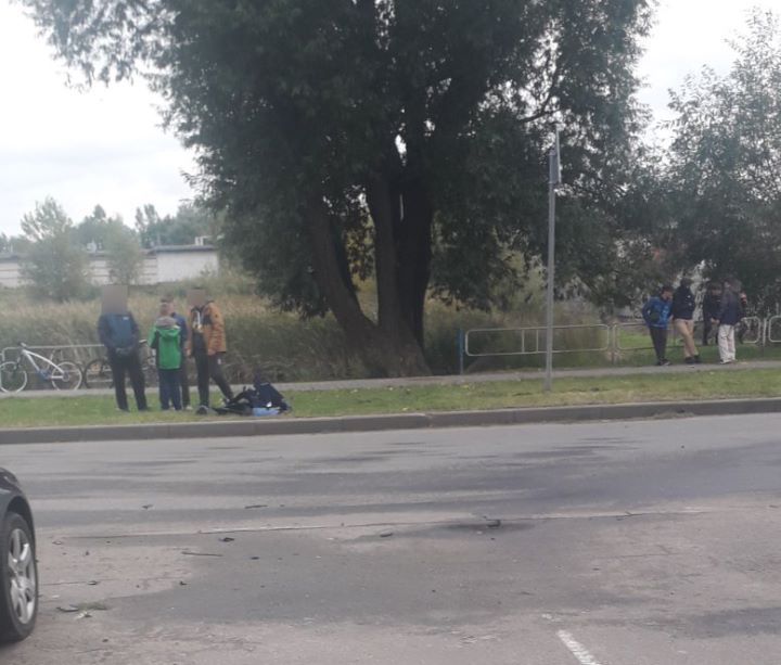 В Бресте на ул. Ясеневой произошло ДТП с участием мотоциклиста