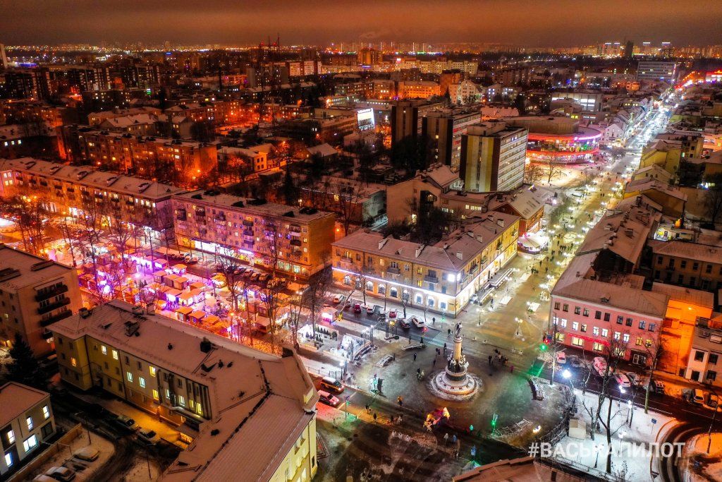 Посмотрите, как сегодня выглядит зимний Брест с высоты