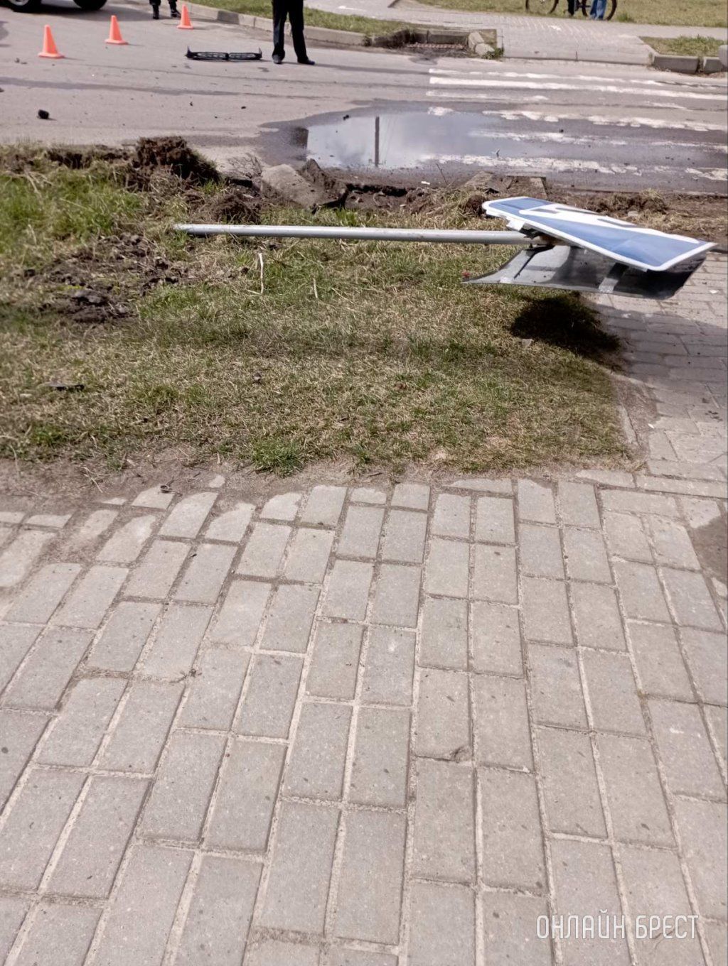 Очевидец: В Пружанах произошло серьёзное ДТП