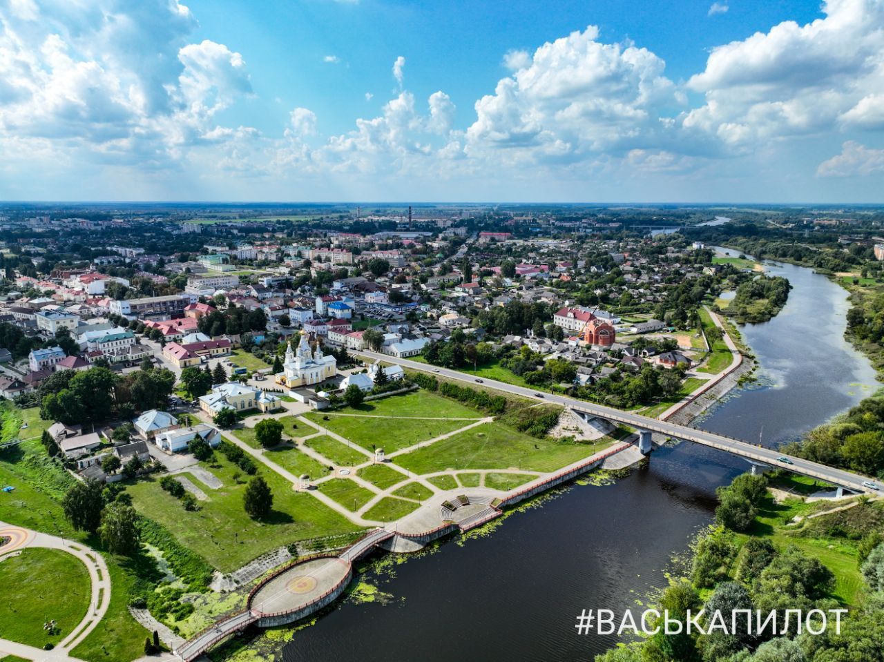 Посмотрите на Кобрин с высоты птичьего полета