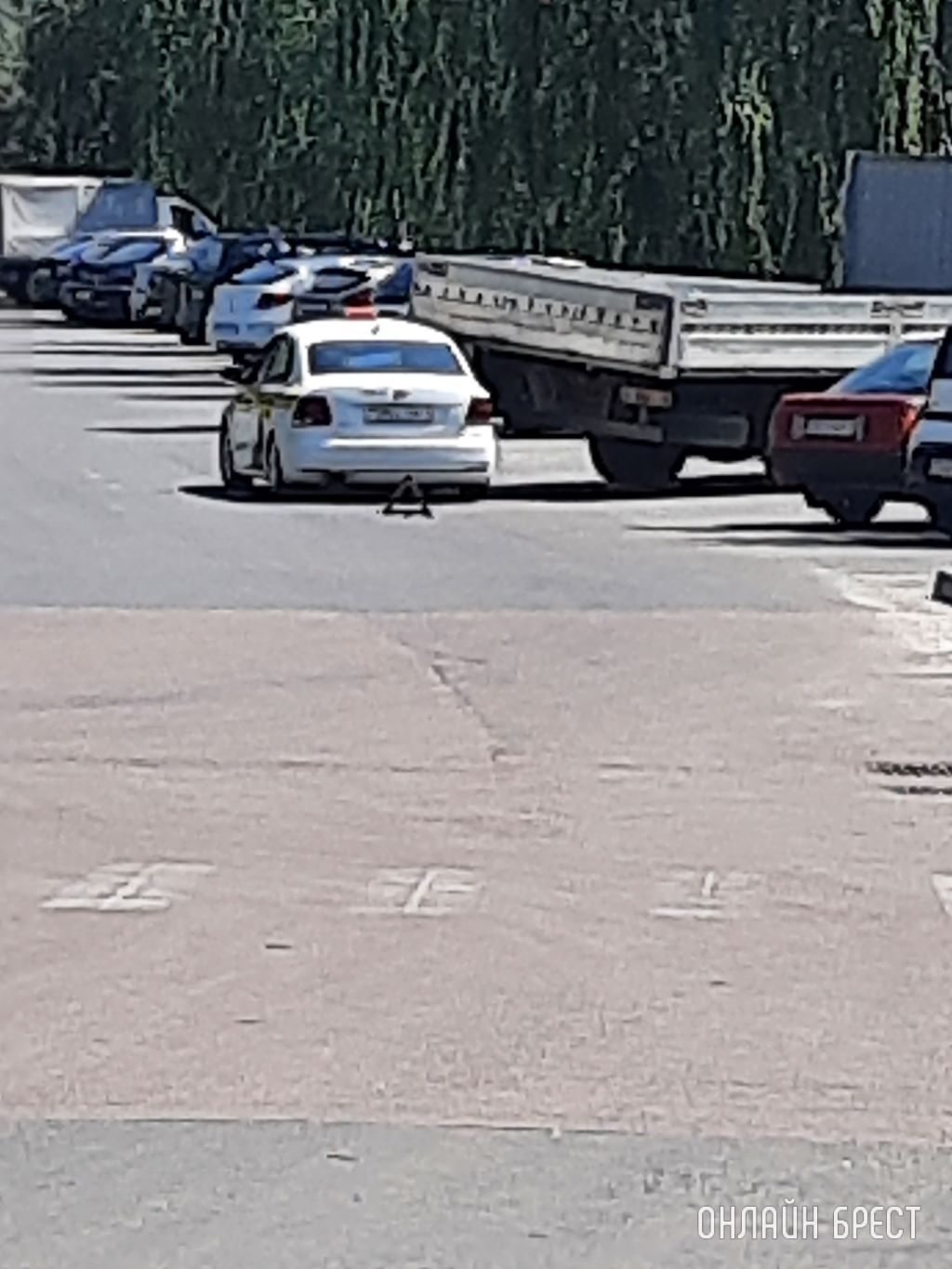 В Бресте на Набережной такси попало в ДТП