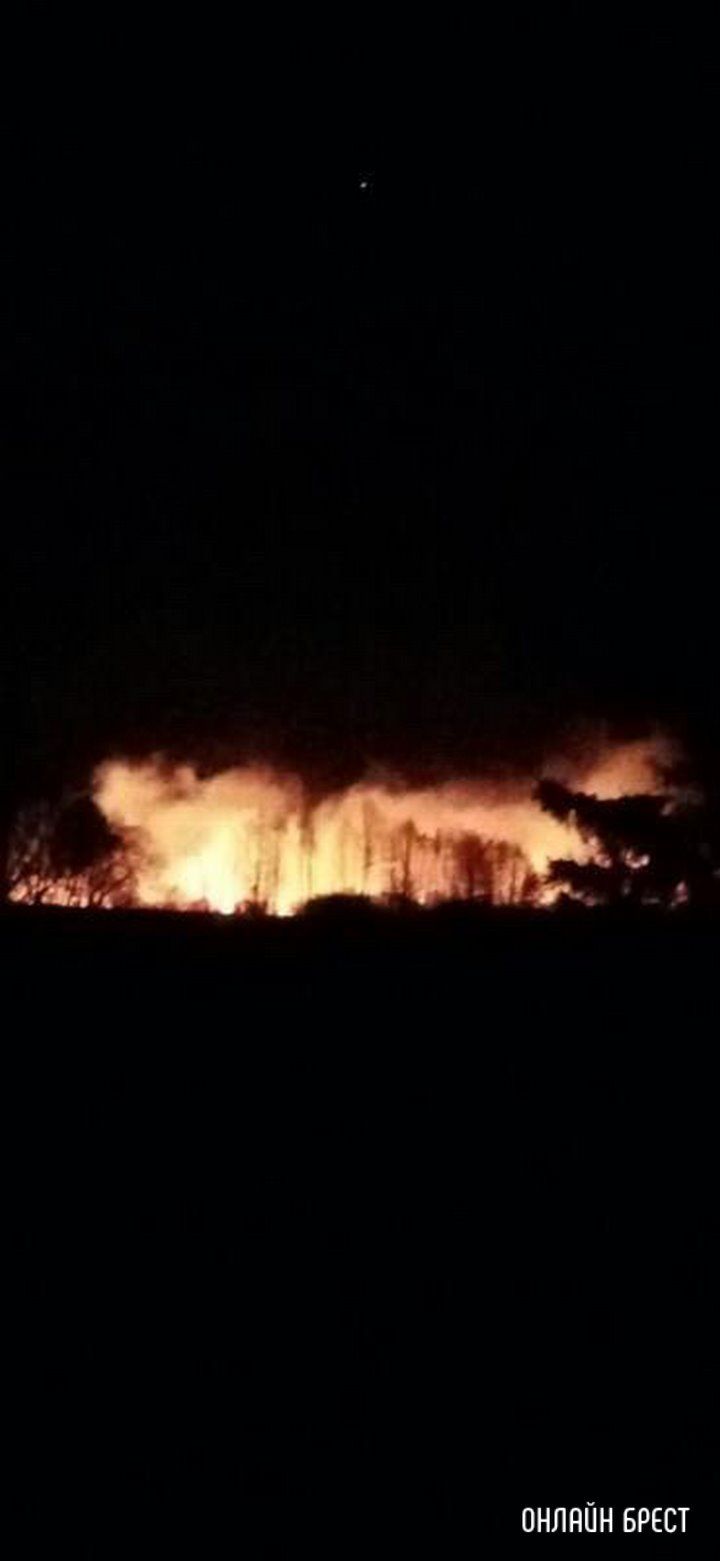 Читатель: Пожар в Брестской области возле деревни Тростяница