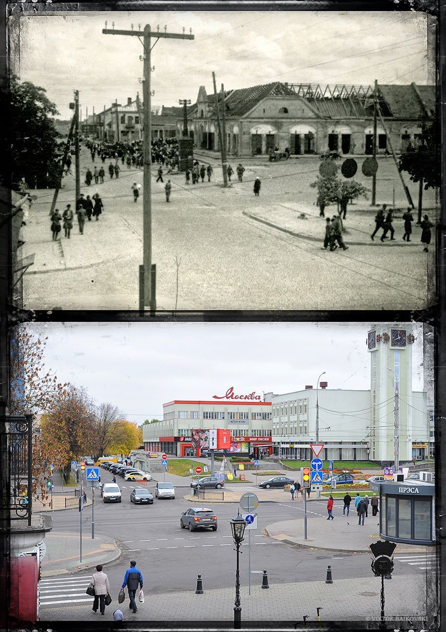 Вид на ЦУМ. Брест раньше и сейчас