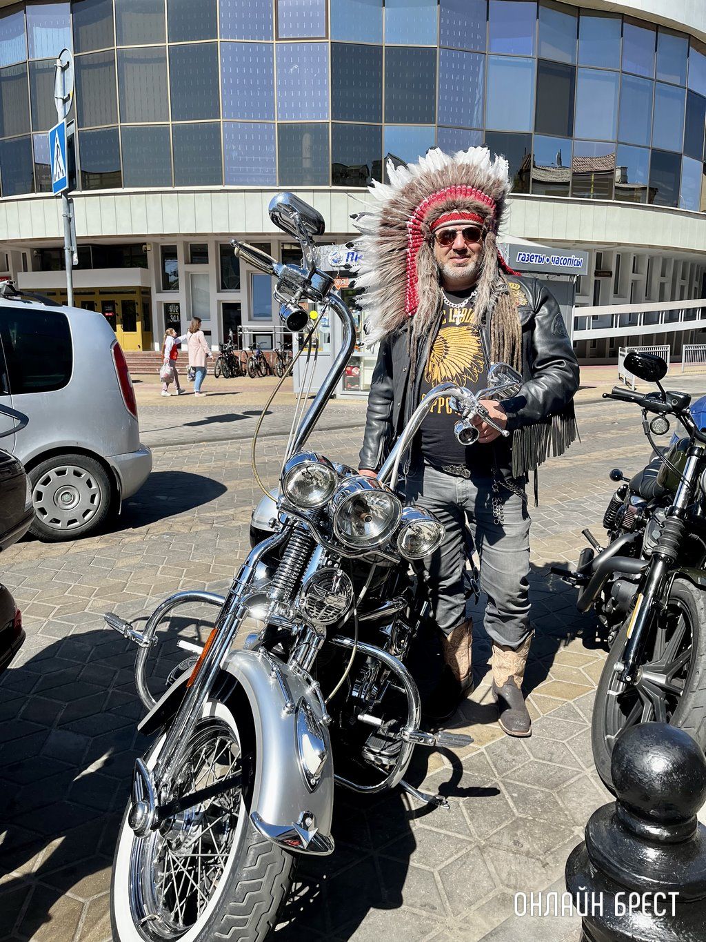 Читатель: Классный байкер сегодня на Советской в Бресте