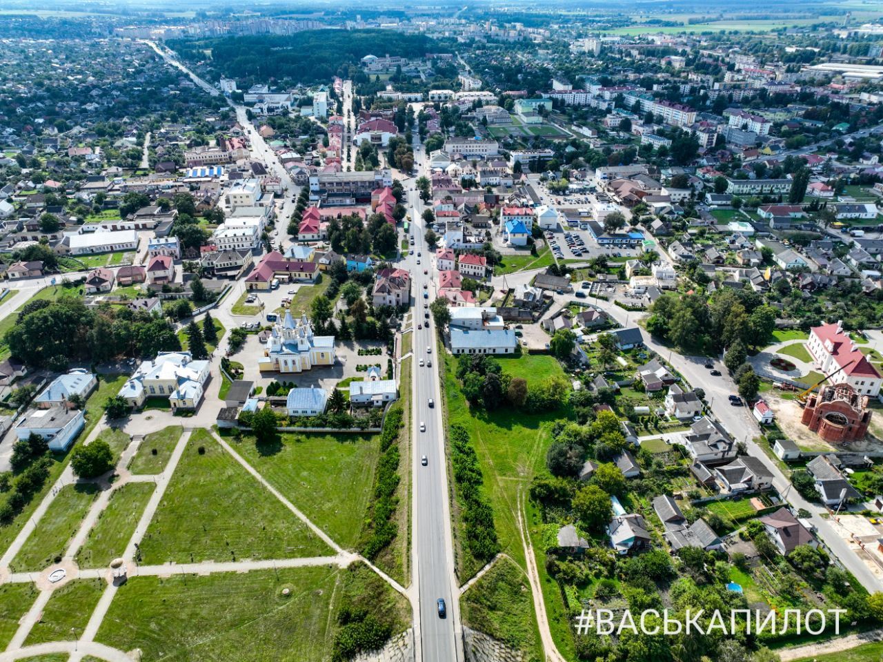 Посмотрите на Кобрин с высоты птичьего полета