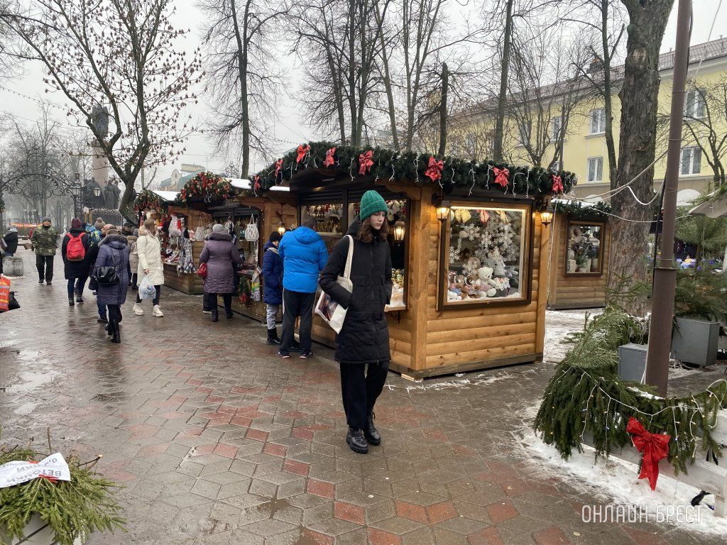 Читатель: Новогодняя улица Гоголя в Бресте. Фото сделаны вчера