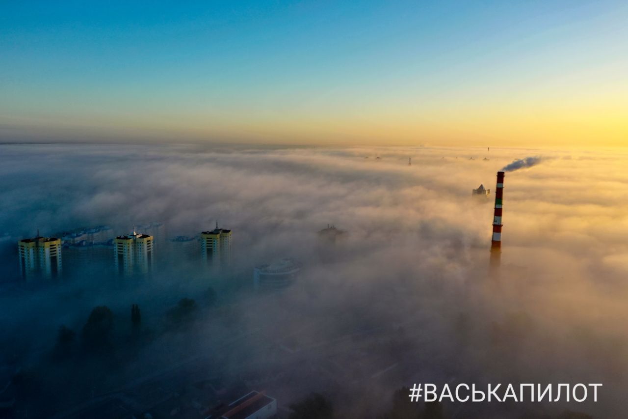 Сильный туман накрыл Брест