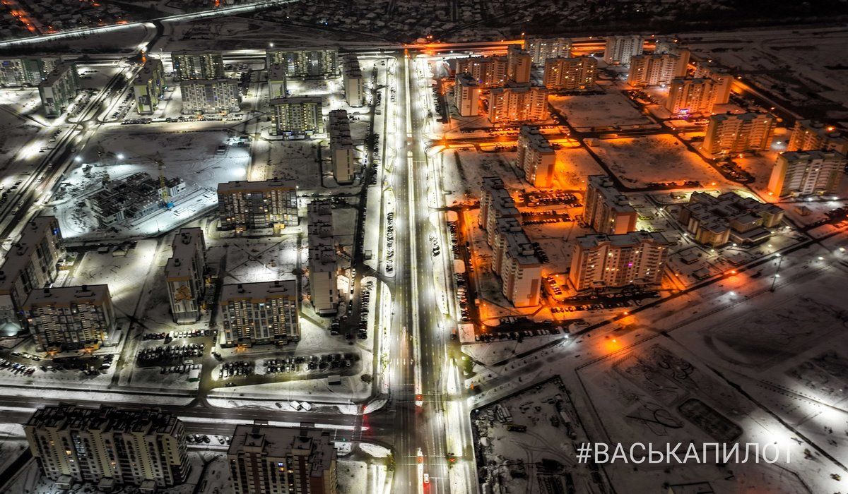 Зимний Брест с высоты. Эти фотографии были сделаны прошедшей ночью