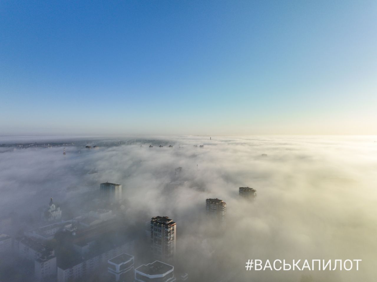 Сильный туман накрыл Брест