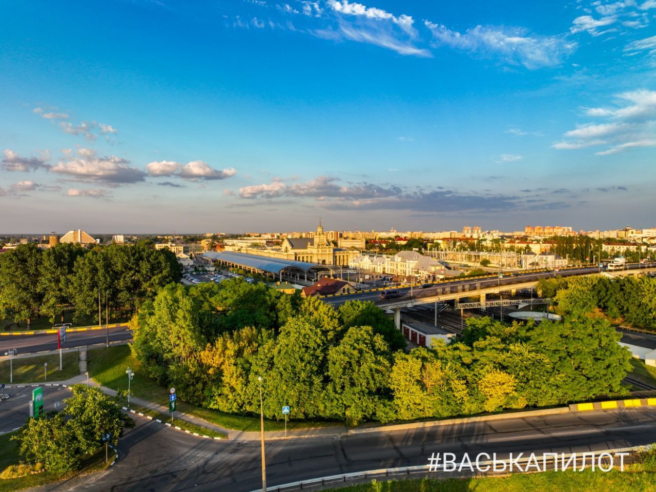 Полетали над ЖД вокзалом в Бресте