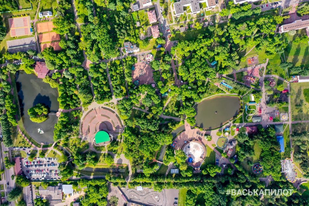 Как выглядит с высоты брестский парк культуры и отдыха