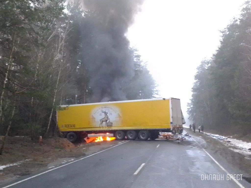 На трассе Видомля-Пружаны произошло серьёзное ДТП