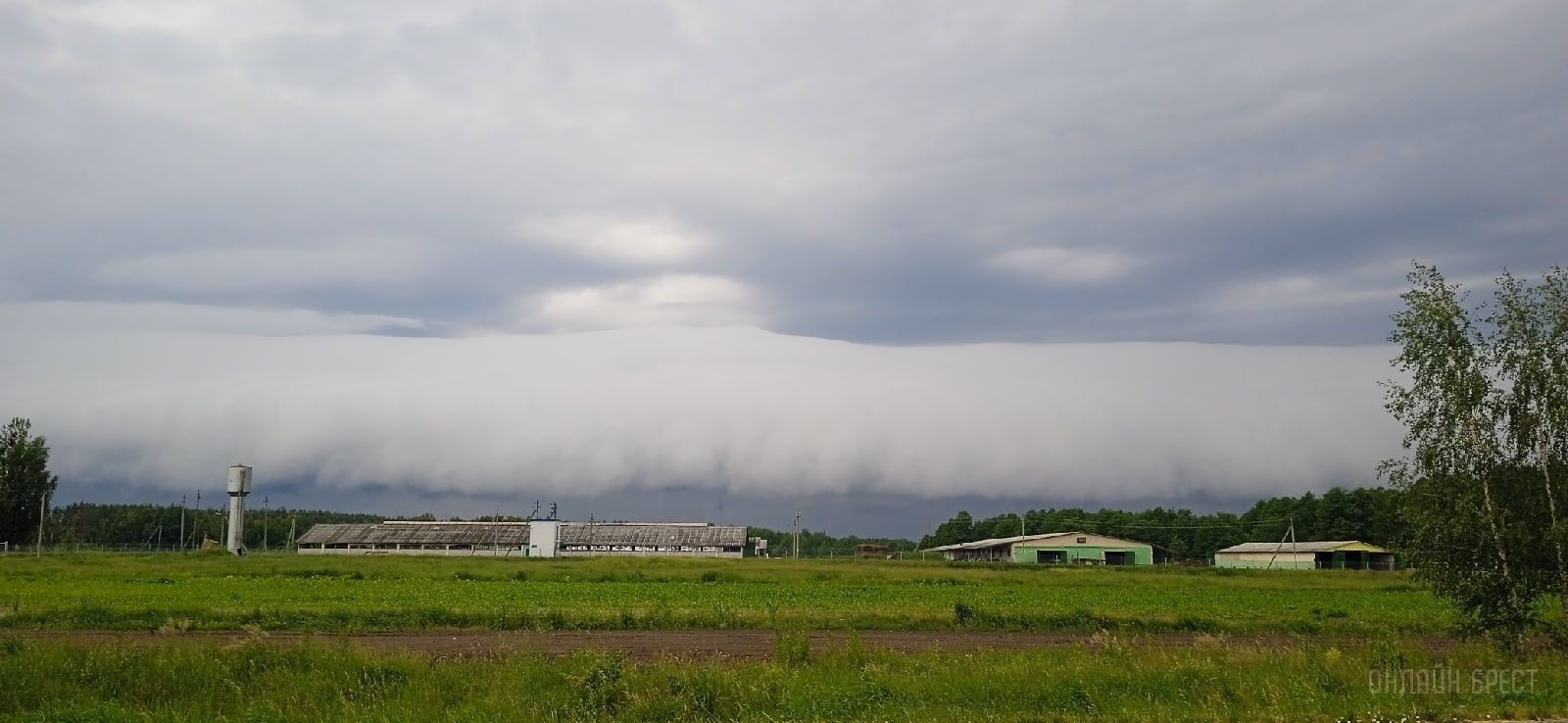 Читатель: Посмотрите, какое вчера было небо в Пинском районе
