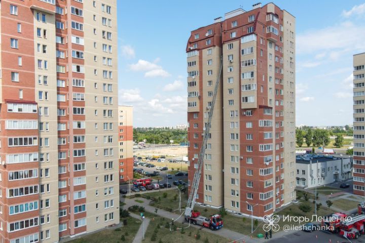 В Бресте на Морозова проходили учения МЧС