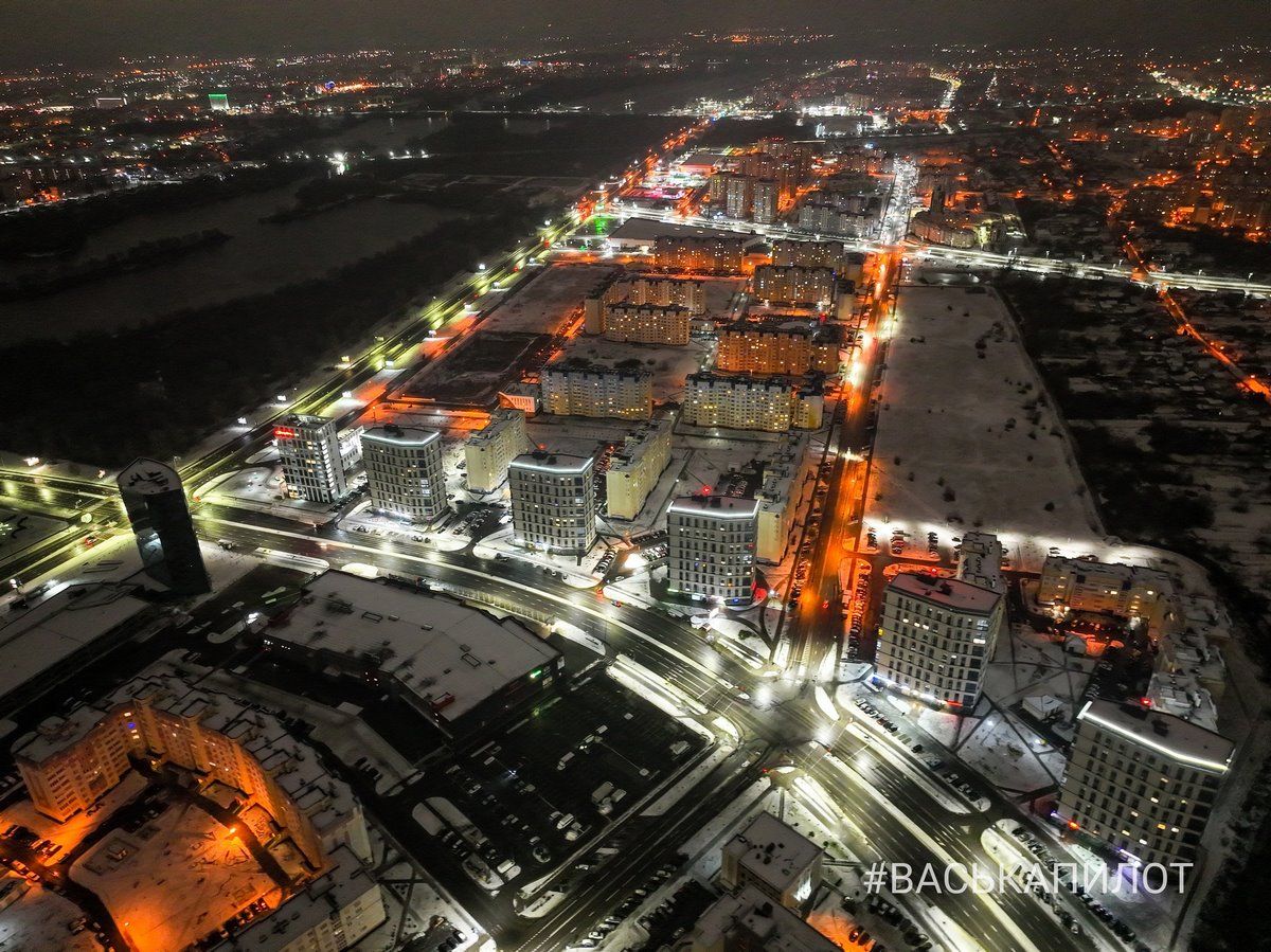 Зимний Брест с высоты. Эти фотографии были сделаны прошедшей ночью