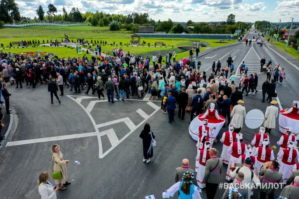 Брестская область. «Дожинки 2021» в Логишине с высоты