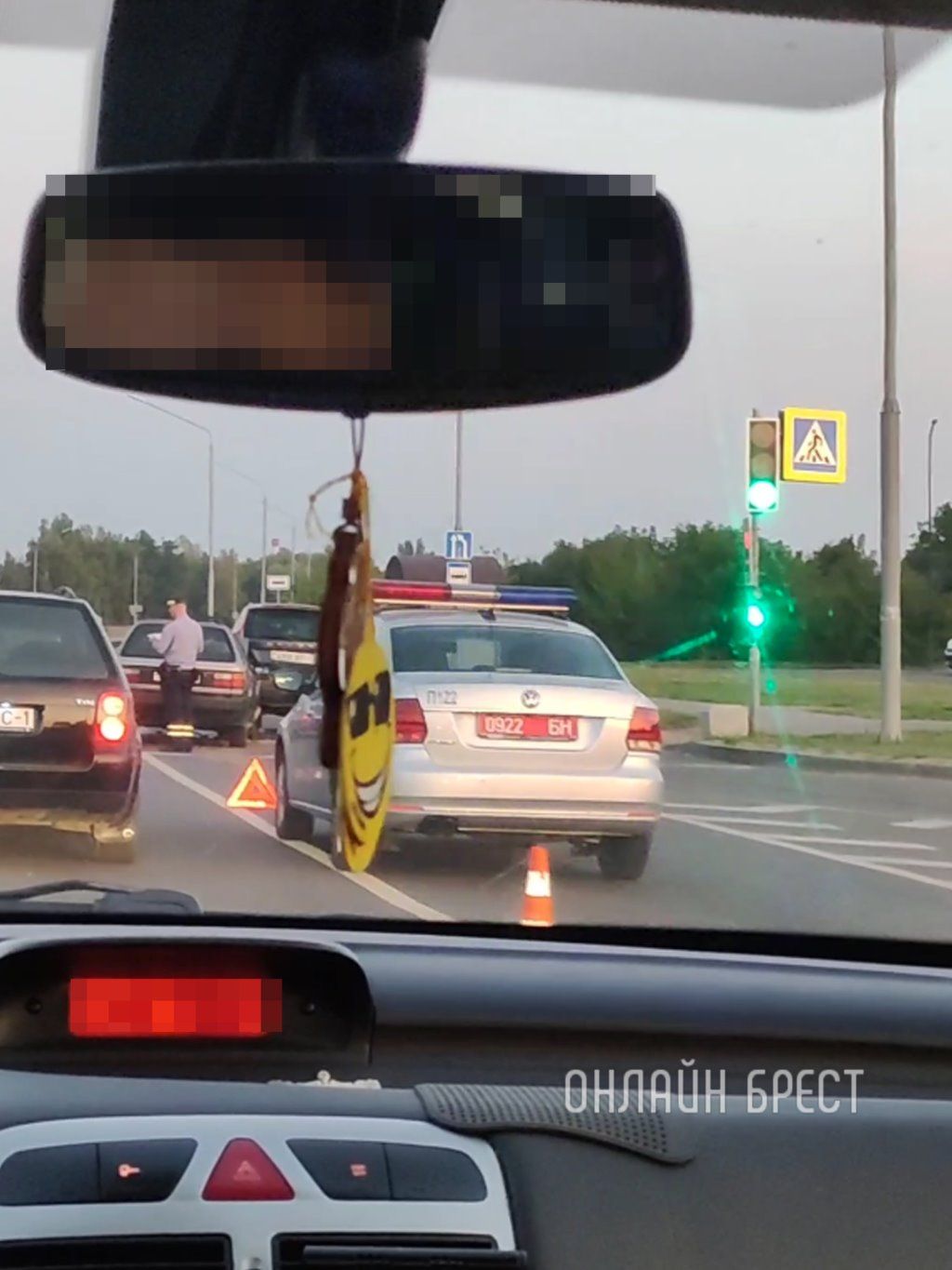 Читатель: Сегодня на Радужной в Бресте сильно столкнулись автомобили