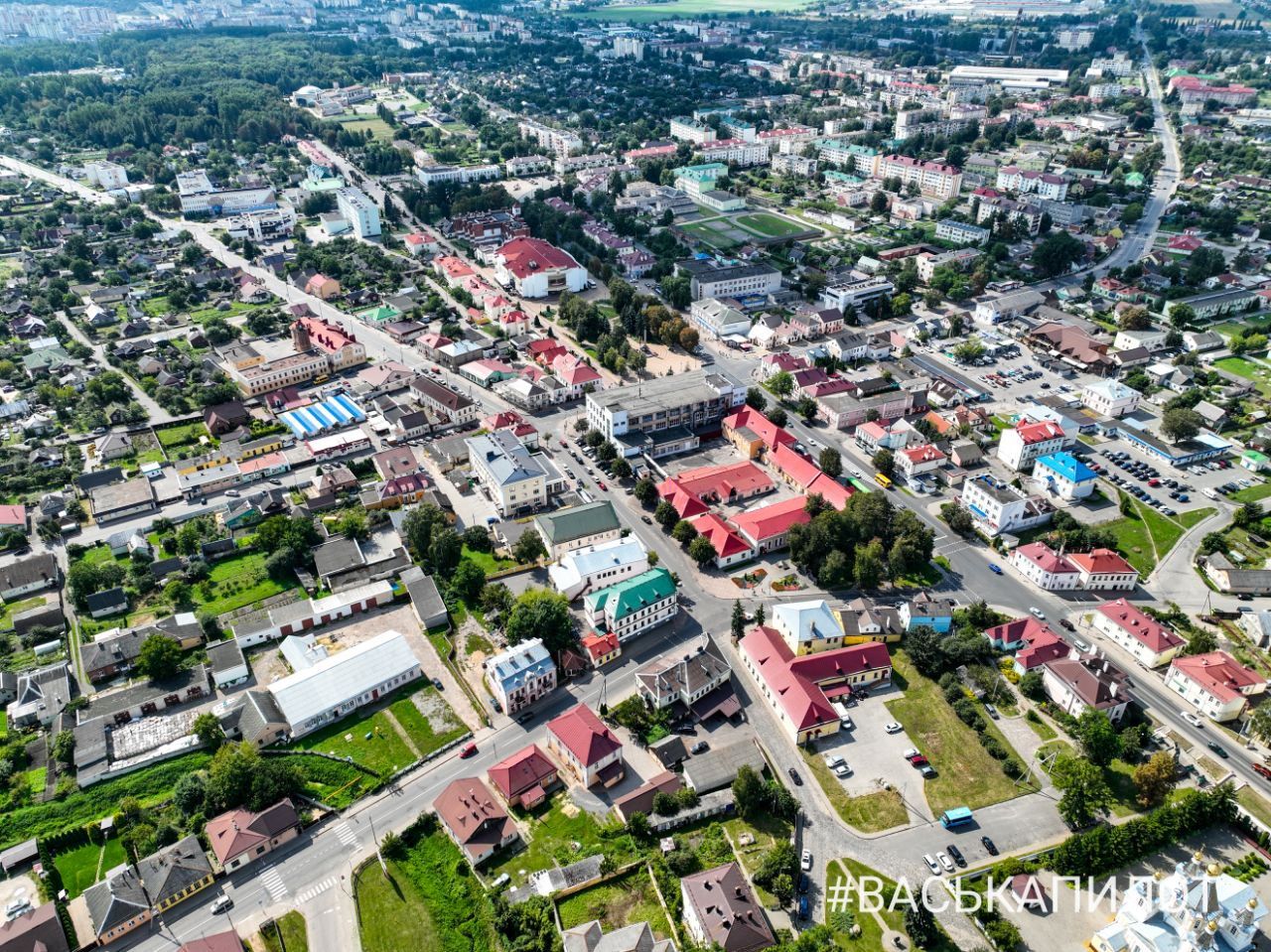 Посмотрите на Кобрин с высоты птичьего полета