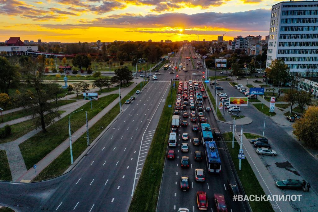 Сегодняшний закат в Бресте