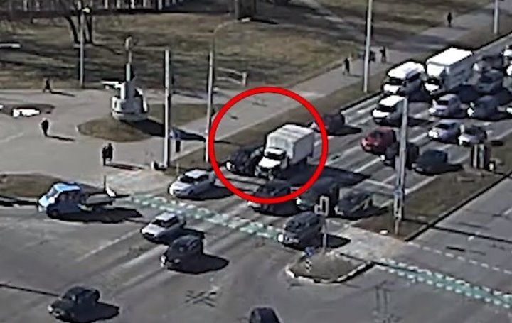 Появилось видео, как вчера в Бресте произошло ДТП
