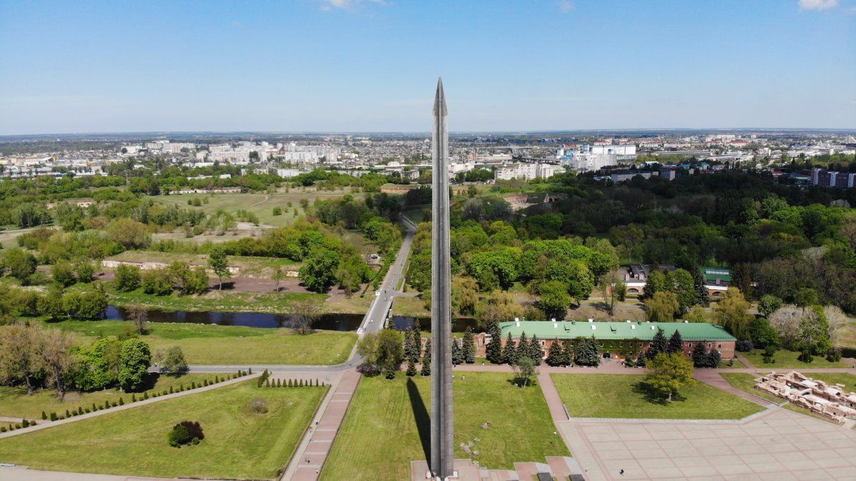 Брестская крепость с высоты птичьего полёта