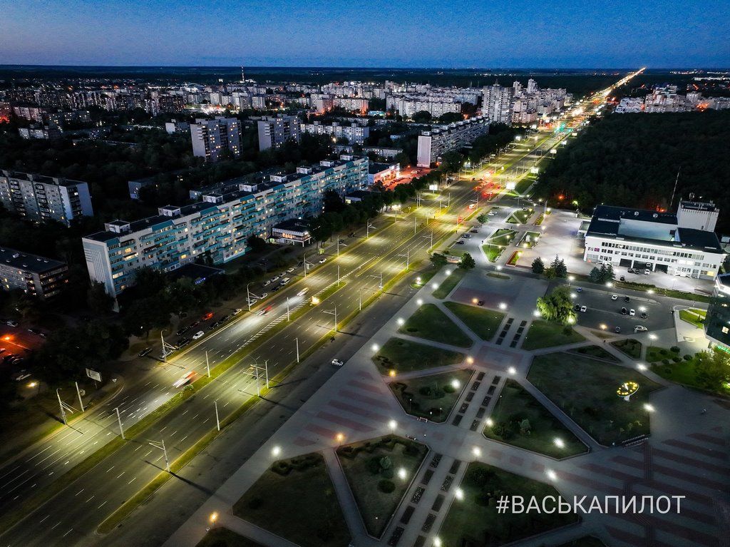 Так выглядит вечерний Брест с высоты