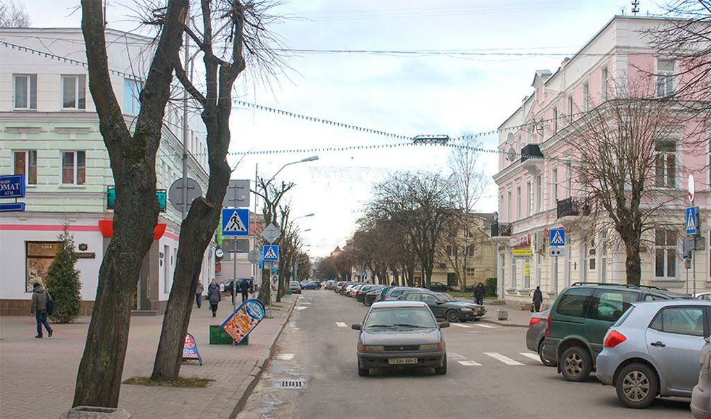 Как было раньше: Брест, вид с перекрестка улиц Пушкинской и Советской