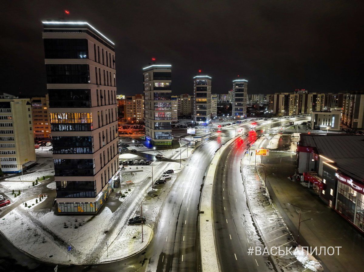 Зимний Брест с высоты. Эти фотографии были сделаны прошедшей ночью