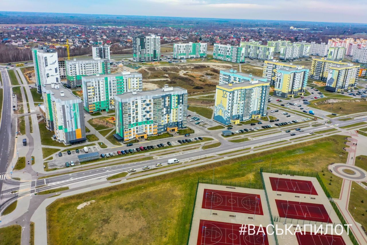 Как меняется юго-западная часть Бреста. Видео с высоты