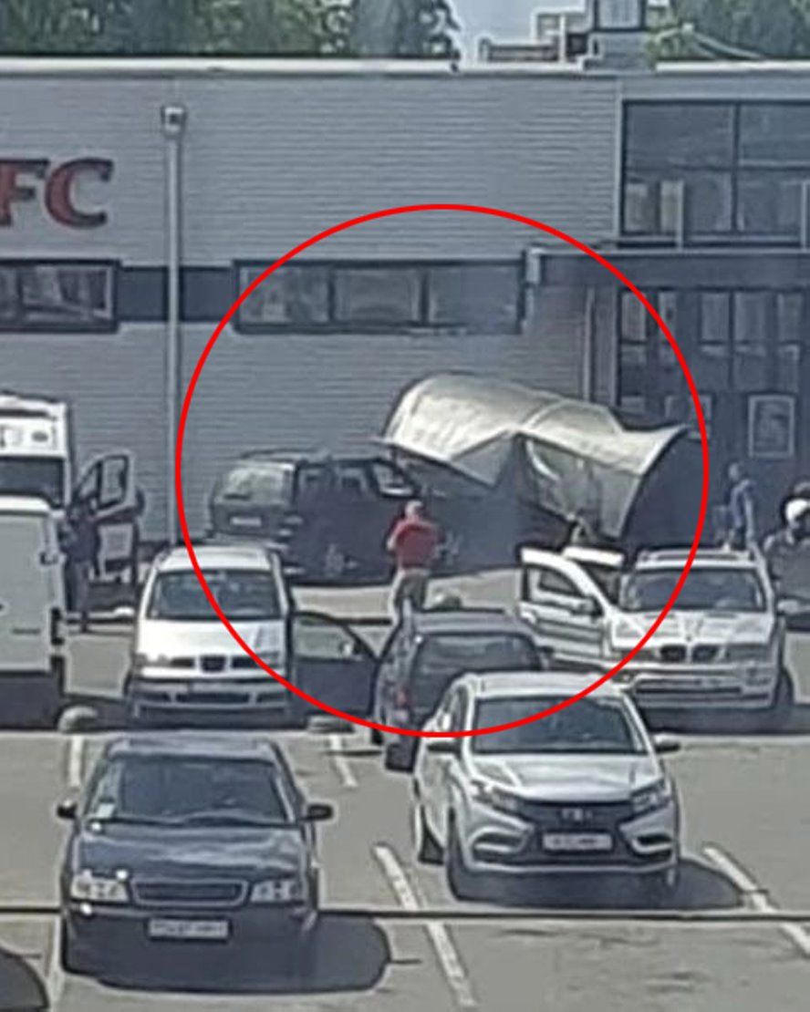 Такое ДТП случилось возле Евроопта в Пинске