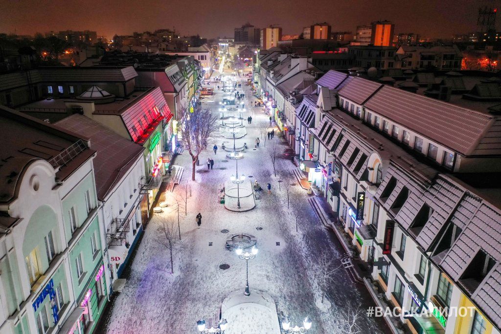 В Бресте выпал снег