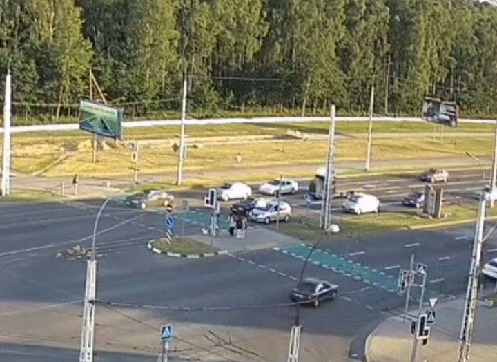 Засмотрелся? Видео ДТП на Московской в Бресте
