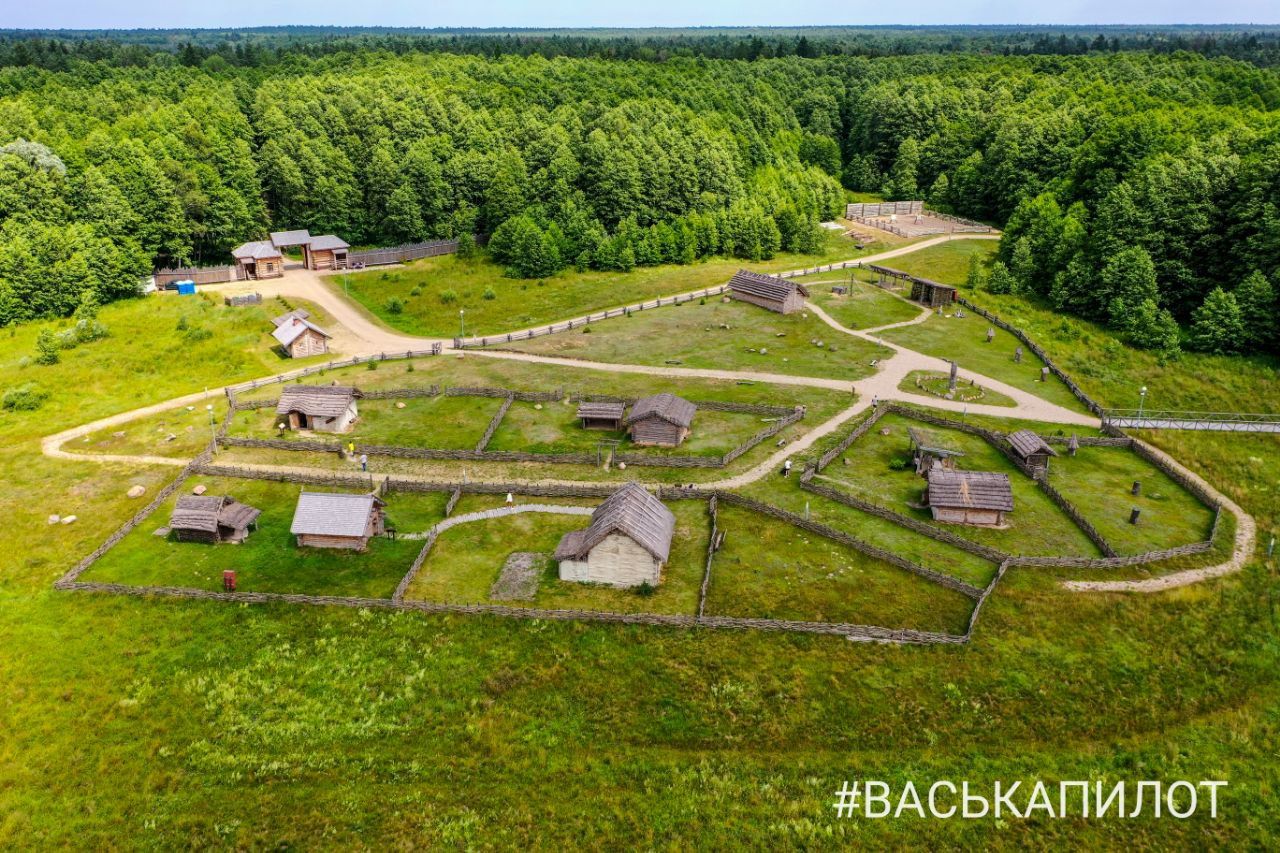 Археологический музей в Беловежской пуще. Посмотрите видео и фото с высоты